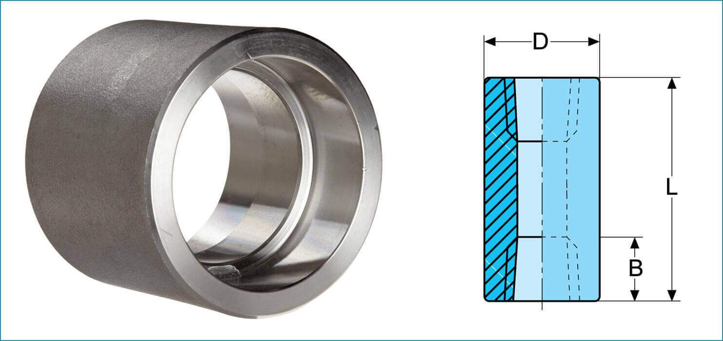 ASME B16.11 Socket Weld Full Coupling