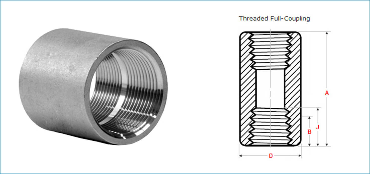 ASME B16.11 Threaded / Screwed Full Coupling