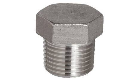ASTM A182 SS 304 Threaded / Screwed Hex Plug